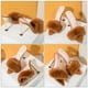 thumbnail image 2 of 1 par de elegantes sandalias de tacón alto para niña con decoración esponjosa y tacón fino, 2 of 7