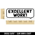 thumbnail image 2 of Excellent Work Speech Bubble Teacher Student School Self-Inking Rubber Stamp Ink Stamper - Orange Ink - Large 2-3/4 Inch, 2 of 7