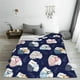thumbnail image 5 of Balery Mom And Baby Owls Manta de Felpa Suave y Acogedora – Cobija de Franela Aterciopelada para Cama, Lavable y Cálida para Sofá, Mascotas, Transpirable-80"x60", 5 of 7