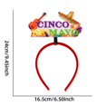 Party Decorations,Carnival's Day Guitar Straw Hat Headbands Creativity