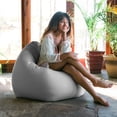 thumbnail image 5 of Jaxx Kiss Bean Bag Chair | Casual Poolside & Patio Seating | Sunbrella, Granite Gray, 5 of 6