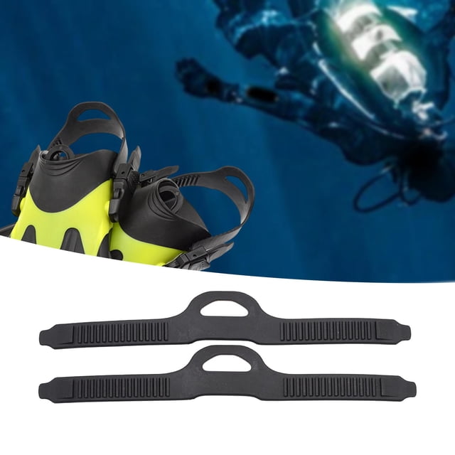 2 correas de con hebillas de liberación rápida, ajustables, universales y cómodas, repuesto de correa para aletas de natación y buceo. S y M