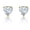 Yellow Gold with Simulated Diamond, 6mm, variant on AVORA 10K Yellow Gold 5mm Heart-shaped Simulated Diamond Cubic Zirconia (CZ) Stud Earrings
