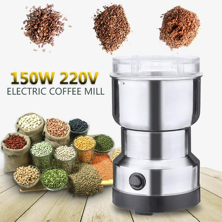 Electric Portable Coffee Grinder Spice Bean Herb Mill Nut Seed Blender Mini  NEW