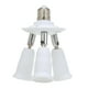 thumbnail image 5 of leyfeng Divisor de enchufe de luz 3 en 1 E26/27 Convertidor de adaptador para bombillas LED estándar Vertical 180 °, 5 of 8