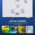 thumbnail image 3 of XIANERS 2.11 GPM 8L Portable Tankless Propane Water Heater for RV, Camping, Barns, Trips Boat Cabins(Without Battery), 3 of 9