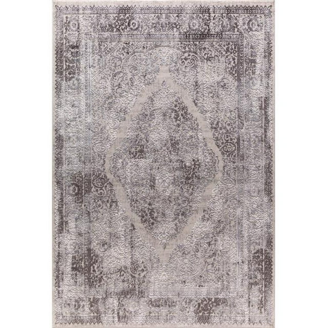 Dynamic Rugs TI243326910 2 ft. x 3 ft. 11 in. Torino 3326 Rectangle Contemporary Area Rug - 910 Silver & Grey