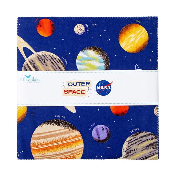 Riley Blake - Outer Space by NASA 10" Stacker 42 pcs