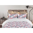 thumbnail image 5 of Ambesonne Nautical Down Alternative Quilt Comforter, Watercolor Corals Plot, Queen, Dark Salmon and Pale Blue, 5 of 5