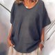 thumbnail image 1 of Túnica de gran tama?o para mujer, blusa holgada informal de verano, camiseta, Tops de media manga de talla grande ShuxiuWang 8390614254466, 1 of 1