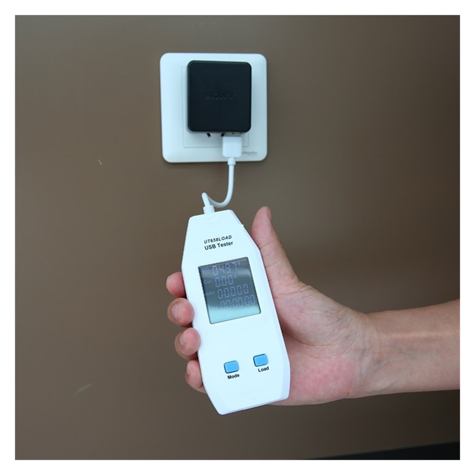 UT658LOAD, USB Tester Voltage And Current Meter, Safety Monitor 3.0V-9.0V/0.0A-3.0A 3C Battery Capacity ,Live Data