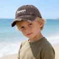 thumbnail image 2 of Krdevn Letter Embroidery Distressed Washed Kids Baseball Cap Adjustable Lightweight Outdoor Sun Hat for Toddler Boys Girls, 2 of 5