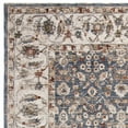 thumbnail image 4 of SAFAVIEH Heirloom Rayen Traditional Polyester Area Rug, Ivory/Blue, 8' x 10', 4 of 6