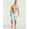 thumbnail image 6 of Real Essentials 3 Pack: Men's 9" Inch 2 in 1 Board Shorts with Compression Liner - Bathing Suit With Back Flap Pocket, 6 of 6