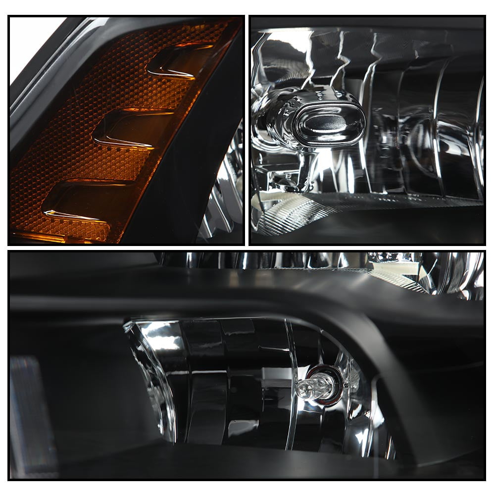 CROSSDESIGN Headlights Assembly Fit for 2009-2012 Dodge Ram 1500 2500 3500