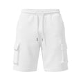 thumbnail image 3 of Cargo Shorts Men Men's Shorts Mens Athletic Shorts Y2k Sweatshorts Mens Chinos Short Dress Shorts Drawstring Elastic Waist Summer Shorts Summer Beach Lounge Shorts, 3 of 4