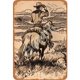 thumbnail image 1 of Placa Metal Vintage Pintura Hierro Rectangular Arte Pared Del 20x30cm, 1 of 9