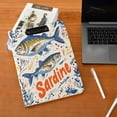 thumbnail image 5 of FORMRS A4 Clipboard Folder with Pen Holder Horizontal Foldable School Office Binder, Blue Sardines Pattern, 5 of 9