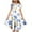 Multicolor3, variant on Pounoo New Dresses For Kids Girl Summer Flower Print Short Sleeve Ruffled Pockets Round-Neck Printed Dress For Kids Dresses For Girls 10-12