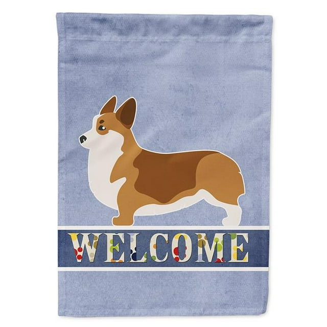 Carolines Treasures BB5524CHF Corgi Welcome Flag Canvas House Size