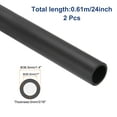 thumbnail image 2 of Uxcell 2Pcs Tubo de Espuma para Aislamiento de Tuberías 24" Preservación del Calor Agarre de Mango Negro 26.5mm x 36.5mm, 2 of 7