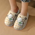 thumbnail image 7 of Kids Slippers Pochacco House Slippers Warm Soft Plush Slipper Anti-Slip Winter Fluffy House Shoes for Boys Girls, 7 of 7