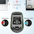 thumbnail image 2 of EIGTHTAIL Wireless Mouse 2.4G Bluetooth 5.1 Dual Mode 2400DPI Optical Silent Gaming Mouse, 2 of 8
