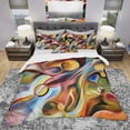 thumbnail image 2 of Designart 'Music Beyond The Frames' Modern & Contemporary Duvet Cover Set, 2 of 4