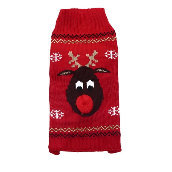 TELOLY Dog Sweater,Holiday Design Dog Onesie,Makes Pet Stand Out Dog Clothes,XXS