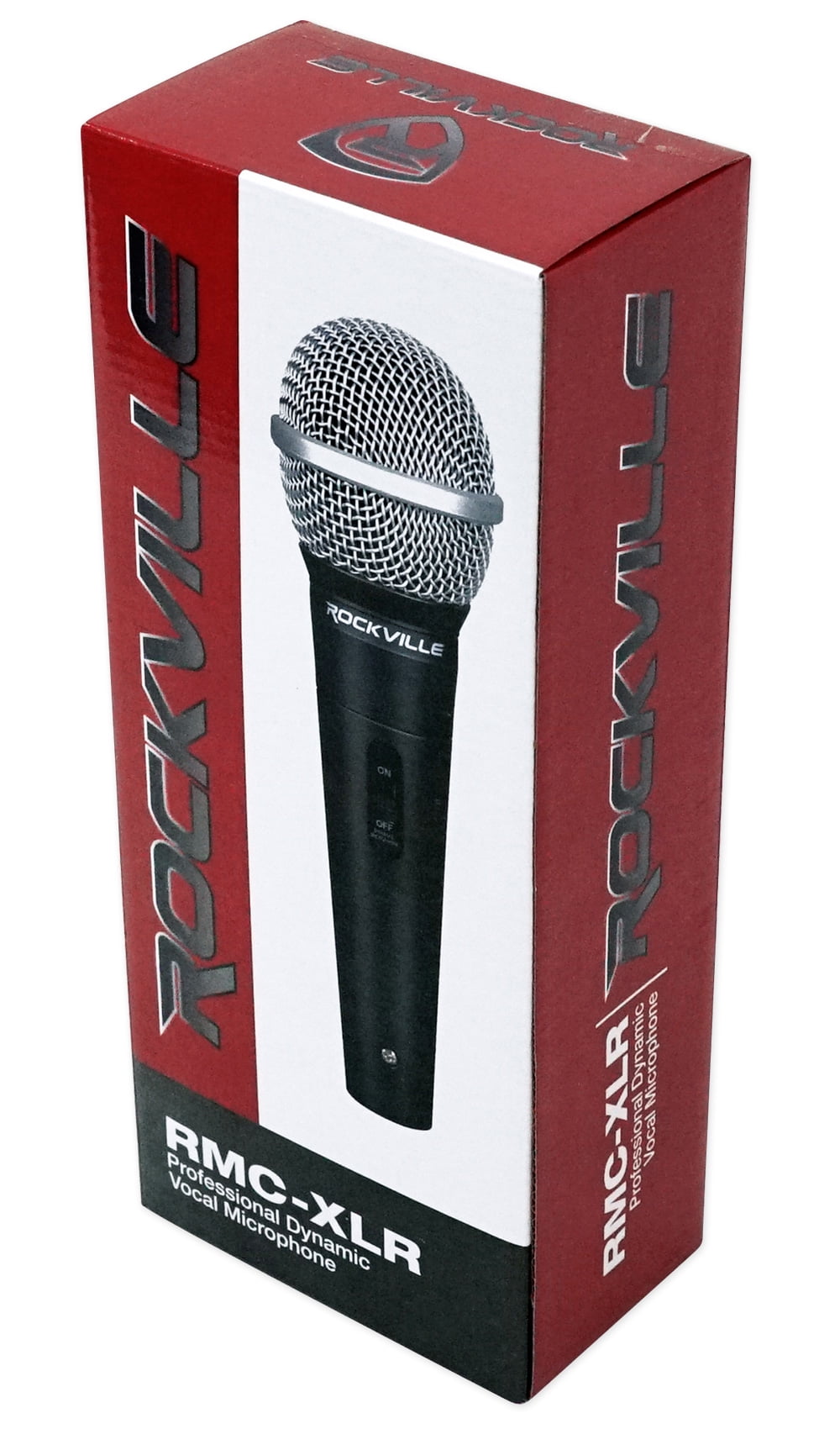 (3) Rockville RMC-XLR Metal Handheld Wired Microphones+(3) 100% OFC XLR Cables