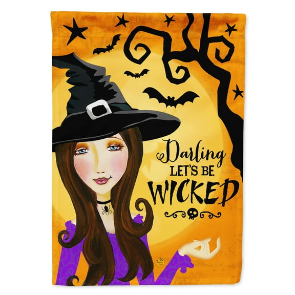 Carolines Treasures VHA3019GF Halloween Wicked Witch Flag Garden Size  Small multicolor