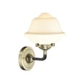 thumbnail image 3 of 284-1W-BPN-G534 Innovations Lighting Oxford - 1 Light Wall Sconce-9 Inches Tall and 7.5 Inches Wide-Black Polished Nickel Finish-Seedy Glass Color, 3 of 6
