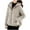 Beige, variant on Winter Coats for Women Fashion Solid Color Padded Keep Warm Long Sleeve Parkas Cold Weather Commute