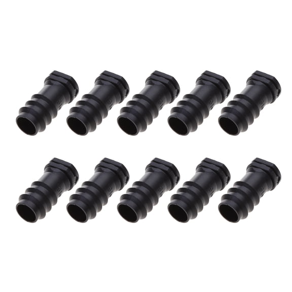 10Pcs Drip Irrigation Fittings End Plug Barbed Connectors End Caps Plastic Plug Nut for 16mm Irrigation Tubing Hose