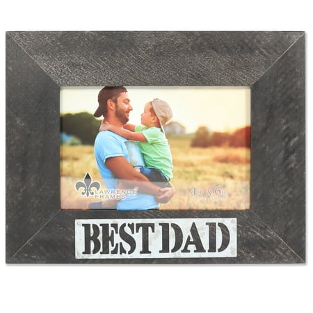 4x6 Harper Wood Picture Frame with Galvanized Metal Piercing - Best (Best External Frame Pack)