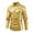 Yellow, variant on Men's 70s Disco Shirts Luxury Metallic Sequins Button Down Long Sleeve Party Shirt Stylish Nightclub Costume Tops