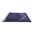 thumbnail image 2 of Ahgly Company Machine Washable Indoor Square Persian Blue Traditional Area Rugs, 8' Square, 2 of 4