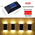 thumbnail image 1 of Solar Up Down Wall Light, IP65 Waterproof LED Wall Mounted Exterior Light Fixture For Garden Patio Yard Deck Fence Garage, 1 of 5