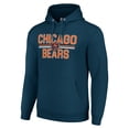 thumbnail image 2 of Unisex Starter Navy Chicago Bears Team Mesh Print Graphic Tri-Blend Pullover Hoodie, 2 of 3