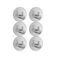 thumbnail image 2 of 26-27 Pack Of 6 Self-adhesive Towel Hooks, Bathrobe Hooks, Wall Hooks, Stainless Steel With Self-adhesive, Rust-free Bathroom And Kitchen, 2 of 5