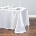 thumbnail image 2 of Mantel blanco de satén rectangular para la decoración de la Mesa de la cena, cena, cena de año nuevo, mantel de Navidad qym unisex, 2 of 2