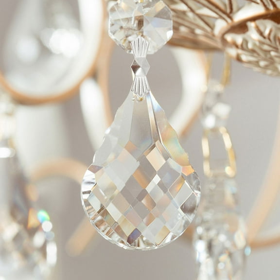 Masteelf 200pcs Crystal Bow Tie Connectors 40mm Metal Butterfly Clips Chrome Bow Tie Fasteners Butterfly Clips for Chandelier Crystals