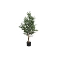 thumbnail image 2 of Indoor Plants Artificial Plant, 47" Tall, Acacia Tree, Indoor, Faux, Fake, Floor, Greenery, Potted, Silk, Decorative, Green Leaves, Black Pot,Artificial Flowers, 2 of 5