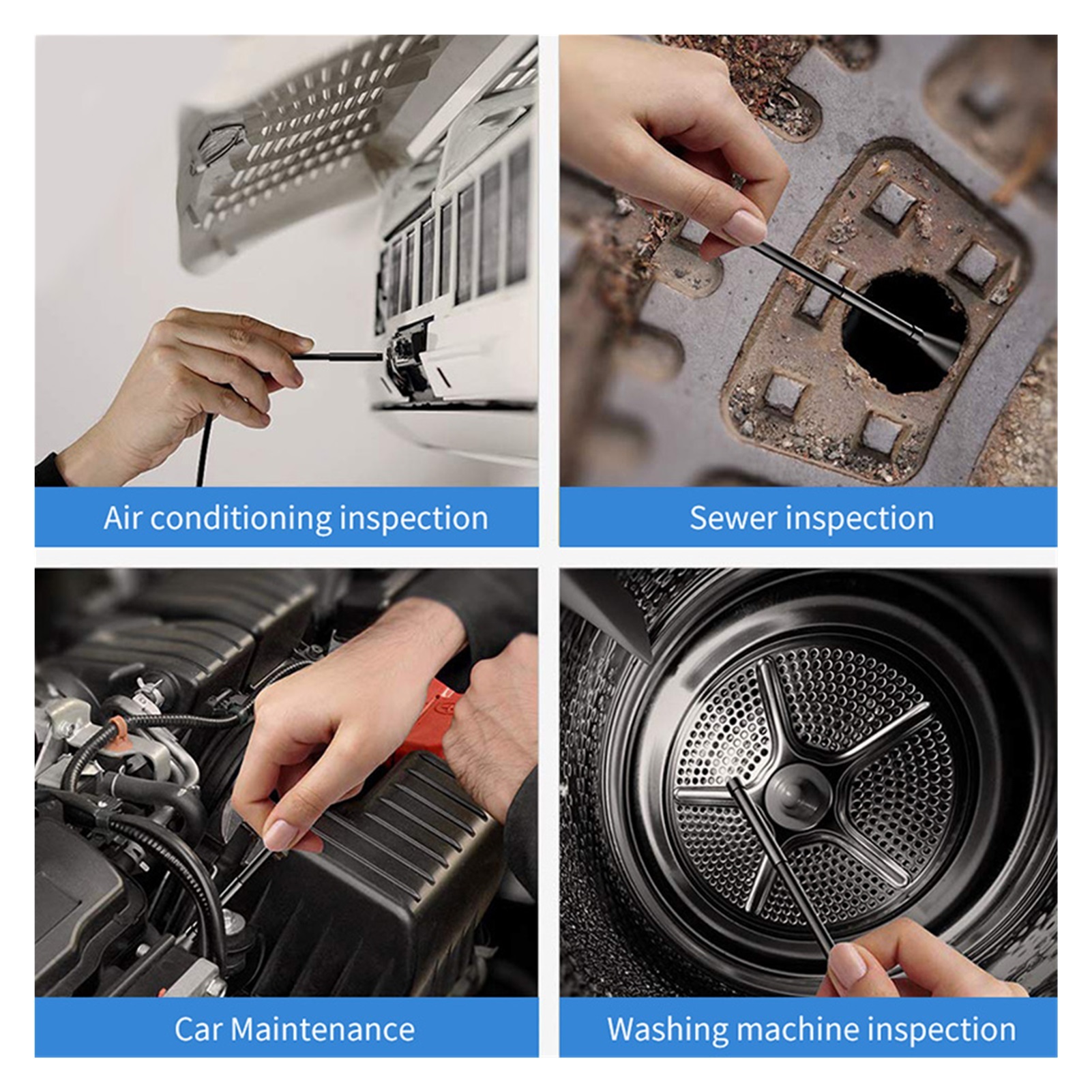 8mm Wifi Endoscope Camera IP67 Waterproof WiFi Borescope 1080P HD Single& Dual Inspection Camera , User-Friendly Borescopes