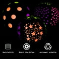 thumbnail image 3 of Neon Latex Balloons Glow in Dark Blacklight Party Decor, Polka Dots UV Reactive Balloons for Birthday Wedding Arch Theme Decoration (50-Pack), 3 of 8