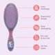 thumbnail image 3 of Cepillo de pelo Wet Brush Original Detangler Purple (paquete de 2), 3 of 9