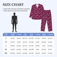 thumbnail image 2 of Salouo Festive Flamingos Print Button-Front Long Sleeve Pajama Set for Men, Soft 2Pjs Men's Long Sleeve Sleepwear -XX-Large, 2 of 7