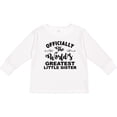 thumbnail image 3 of Inktastic Officially The World's Greatest Little Sister Girls Long Sleeve Toddler T-Shirt, 3 of 5