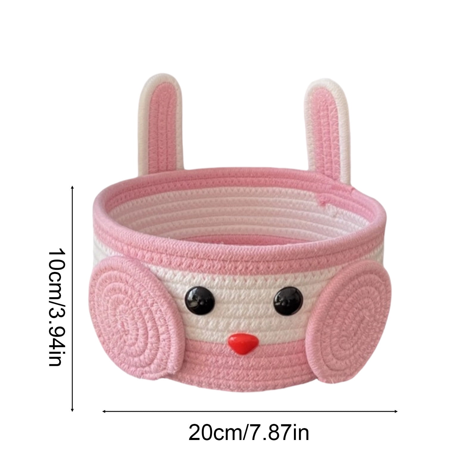 Lunxisen 4 Pcs Easter Storage Basket Handwoven Rabbit Design Holiday Decorative Home Organization Baskets