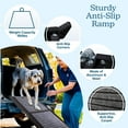thumbnail image 2 of PETMAKER 72-Inch Folding Dog Ramp for Car, Truck, SUV, or RV (Black), 2 of 7